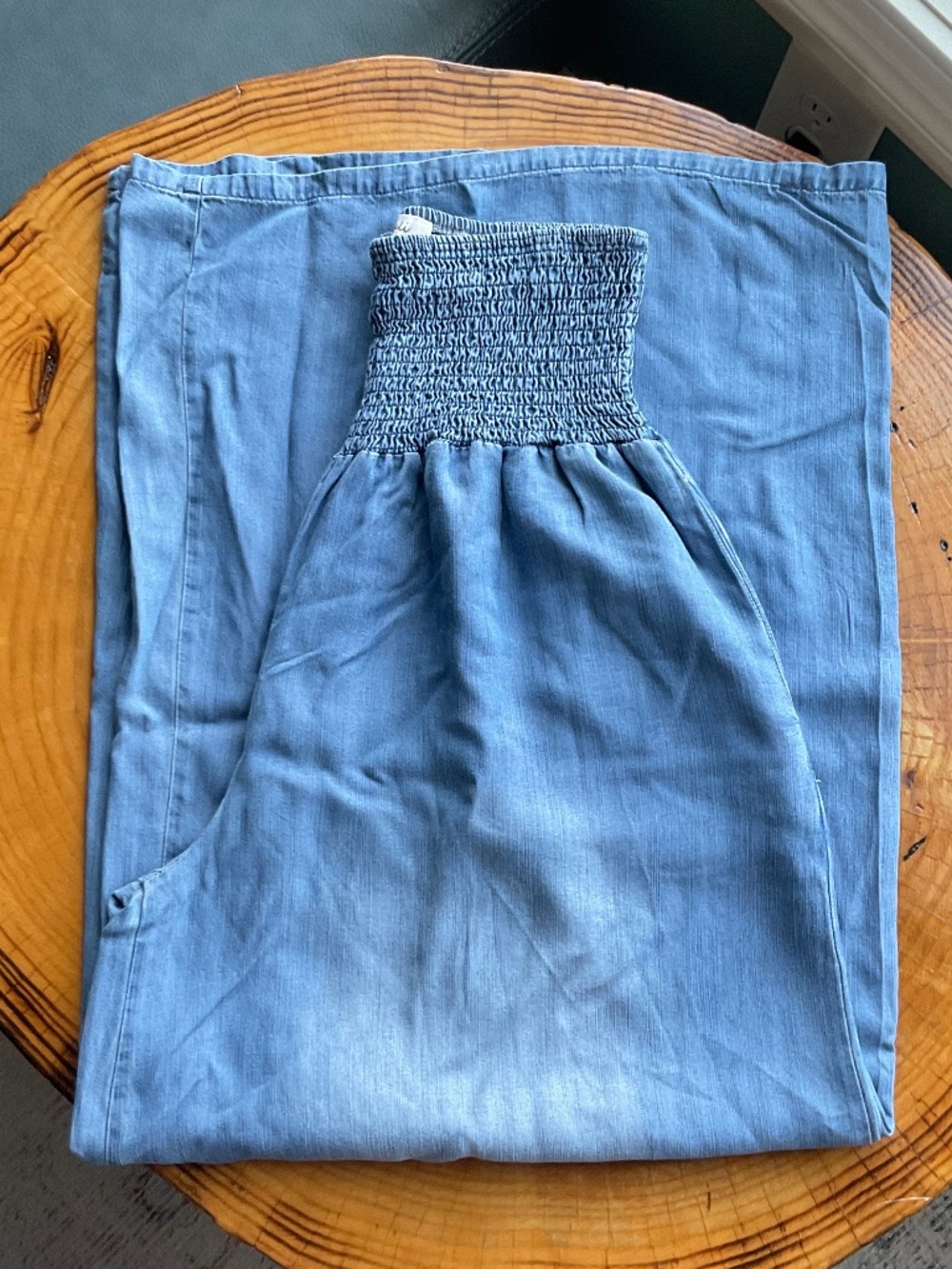 Oli & Hali Washed Wide Leg Boho Tencil Pant w/ Pockets